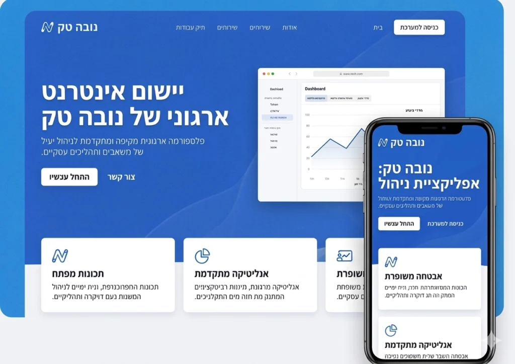 אתר הצגת תמונות עבור אפליקציה ארגונית